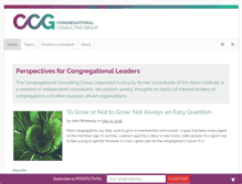 Tablet Screenshot of congregationalconsulting.org